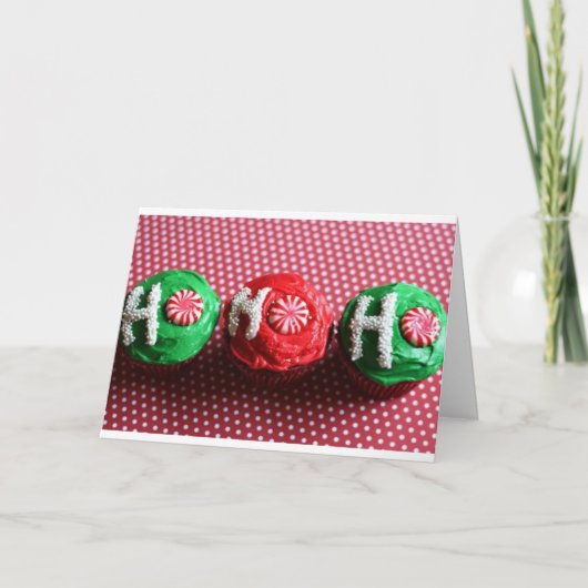 サンタのためのカップケーキ シーズンカード (正面)