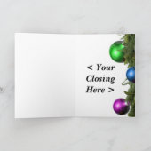 サンタのためのクッキー シーズンカード (内部)