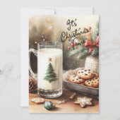 サンタのためのミルクとクッキー シーズンカード (正面)