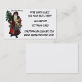 サンタのための旧式のサンタクロースの名刺 名刺 (正面/裏面)