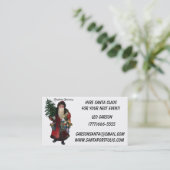 サンタのための旧式のサンタクロースの名刺 名刺 (スタンド正面)