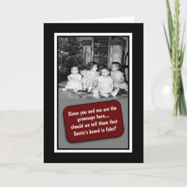 サンタのひげのクリスマスカード シーズンカード