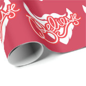 サンタのひげの写実的なクリスマスの包むことで信じて下さい ラッピングペーパー (ロールコーナー)