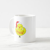 サンタのひよこ コーヒーマグカップ (正面左)