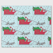 サンタのふくろねずみ ラッピングペーパー (フラット)