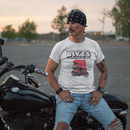 サンタのみ乗りバイクのトナカイは遅すぎる Tシャツ