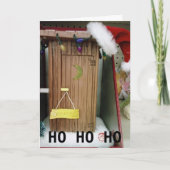 サンタのアウトハウス挨拶 シーズンカード (正面)