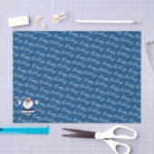 サンタのアフリカ系アメリカ人のクリスマスハヌカーKwanzaa 薄葉紙 (クラフト)