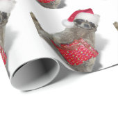 サンタのアライグマ泥棒 クリスマス ラッピングペーパー (ロールコーナー)