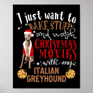 サンタのイタリア語のクリスマス映画を見るもの ポスター