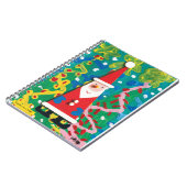 サンタのウィンターワンダーランド - CHOCの子供たちの芸術 ノートブック (左側)