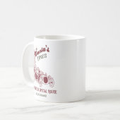 サンタのエクスプレス ヴィンテージ クリスマス コーヒーマグカップ (正面左)