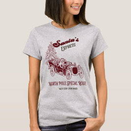 サンタのエクスプレス ヴィンテージ クリスマス Tシャツ