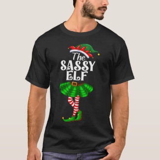 サンタのエルフ クリスマス マッチング ファミリー パジャマ Tシャツ