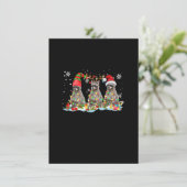 サンタのエルフ、トナカイ、ラクーンのクリスマス ライト X 招待状 (スタンド正面)