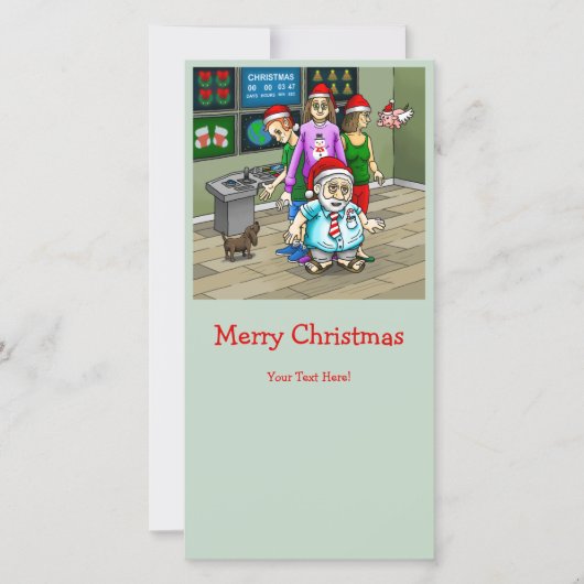 サンタのオフィスからメリークリスマス シーズンカード (正面)