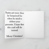 サンタのオーストラリアサプライズクリスマスカード シーズンカード (内部)
