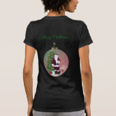 サンタのオーナメントのティー Tシャツ (裏面)