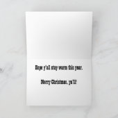 サンタのカウボーイ シーズンカード (内部)