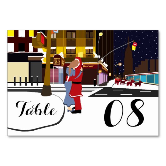 サンタのキスブロードウェイ番号表番号 テーブルナンバー (正面)