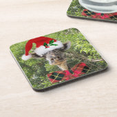 サンタのキリン コースター (左側)