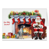 サンタのギフトドイツショートポインターホリデー (正面横)