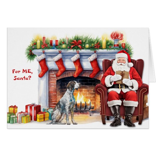 サンタのギフトドイツショートポインターホリデー (正面横)