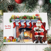 サンタのギフトドイツショートポインターホリデー