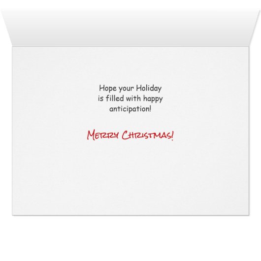 サンタのギフトホワイトトイプードルドッグクリスマス (内部横(下))