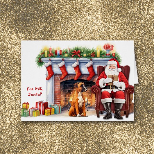 サンタのギフトボクサードッグクリスマス