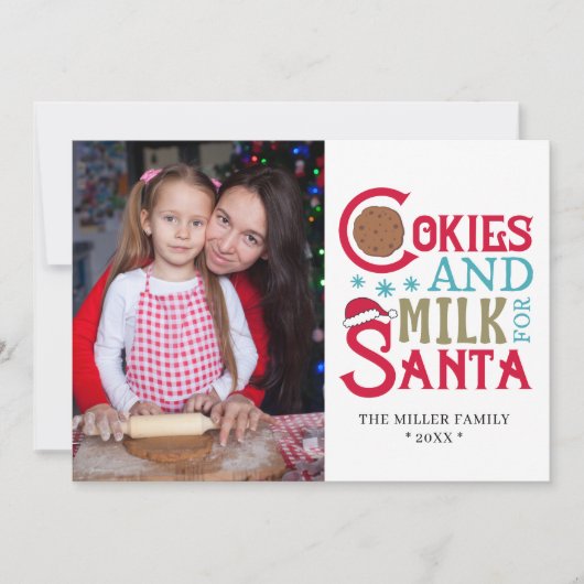 サンタのクッキーとミルクのフェスティバルの休日の写真 (正面)