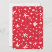 サンタのクッキーのホリデークリスマスフォトおもしろいカード シーズンカード (裏面)