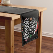 サンタのクッキーを最も食べそうな家族のクリスマス ショートテーブルランナー (インサイチュ)