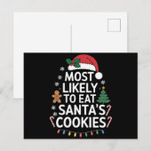 サンタのクッキーを食べちゃうよね ファミリー クリスマス (正面/裏面)