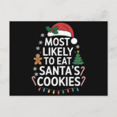 サンタのクッキーを食べちゃうよね ファミリー クリスマス (正面)