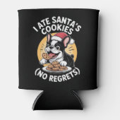 サンタのクッキーを食べちゃった後悔しないクリスマスのフレンチ風 缶クーラー (正面)