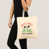 サンタのクッキーを食べる確率No.1 クリスマス トートバッグ (正面(商品))