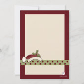 サンタのクッキー交換招待状 招待状 (裏面)