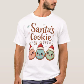 サンタのクッキー67 クリュー Tシャツ
