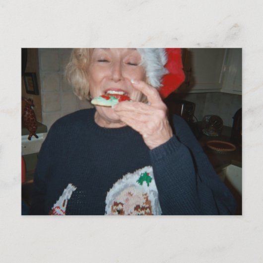 サンタのクッキー シーズンポストカード (正面)