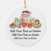 サンタのクッキー – SRF セラミックオーナメント (裏面)