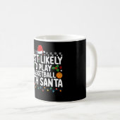 サンタのクリスマスとバスケをする可能性大 コーヒーマグカップ (正面右)