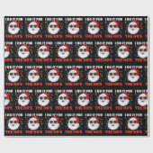 サンタのクリスマスのためにやってる ラッピングペーパー (フラット)