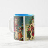 サンタのクリスマスのマグのココア ツートーンマグカップ (正面左)