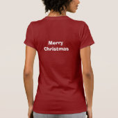 サンタのクリスマスのワイシャツ Tシャツ (裏面)