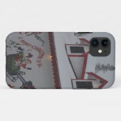 サンタのクリスマスの休日の雪の雪片によって凍っていられている氷 Case-Mate iPhoneケース (裏面(横))