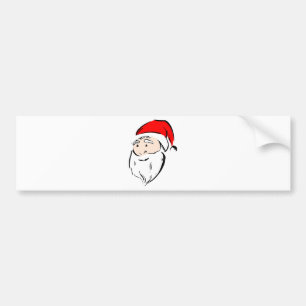 サンタのクリスマスの冬の12月の平和愛運命 バンパーステッカー