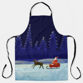 サンタのクリスマスの夜の旅 エプロン (正面)
