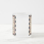 サンタのクリスマスの照明の球根のマグ フロストグラスマグカップ (中央)