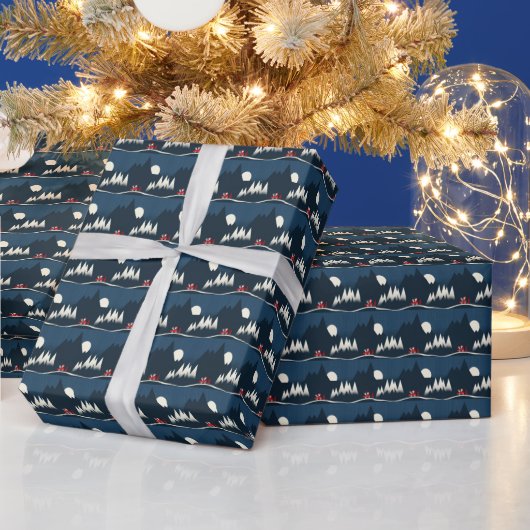 サンタのクリスマスの魔法 ラッピングペーパー (クリスマス)